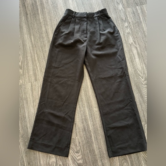 Abercrombie & Fitch Pants - Black Wide-Leg Trousers